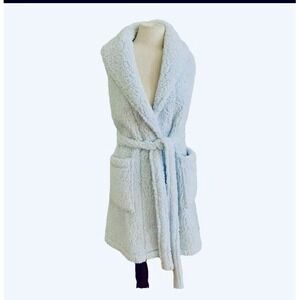 Bumblebella by Jill Martin  Spa Robe‎ Blue Sz XXS  Sleeveless luxury